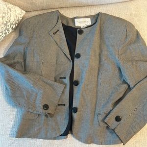 Vintage Christian Dior houndstooth blazer 10